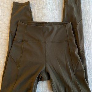 Khaki Lululemon leggings size 4